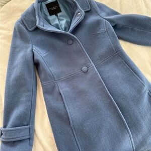 Talbots Classic Blue Pea Coat/trench coat